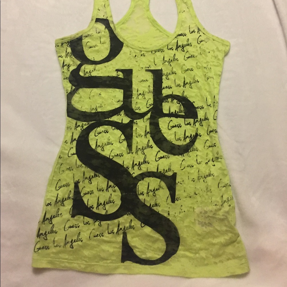 Guess razorback tank top